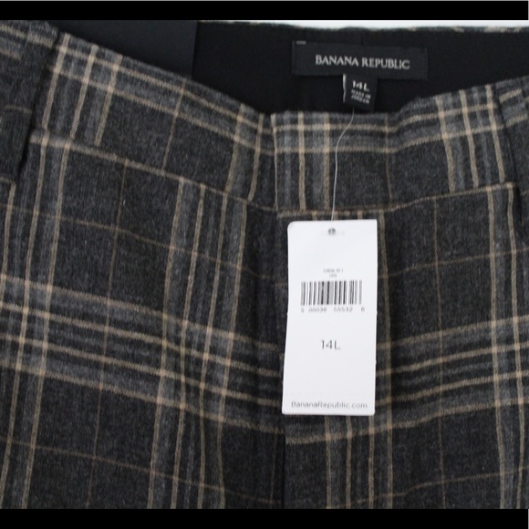 Banana Republic Pants - Plaid High Rise Wide Leg Pants